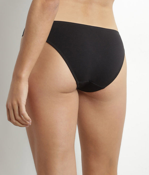 DIM Culotte midi pour femme en coton Noir Dim Daily