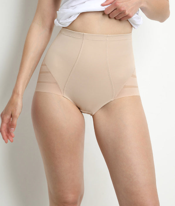 DIM DIM Silhouette Elegance hoge taille Buikcorrigerende slip huidskleurig
