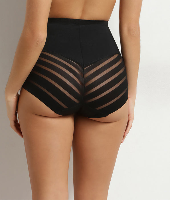 DIM Culotte haute ventre plat Noire Femme Dim Silhouette Élégance