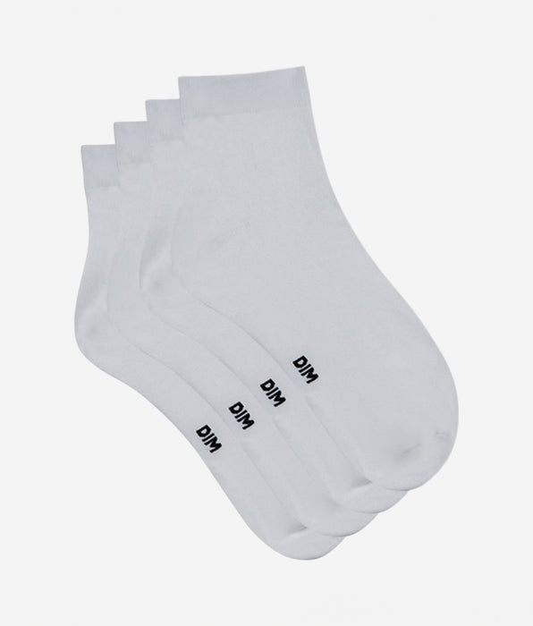 DIM Set van 2 witte second-skin damessokken