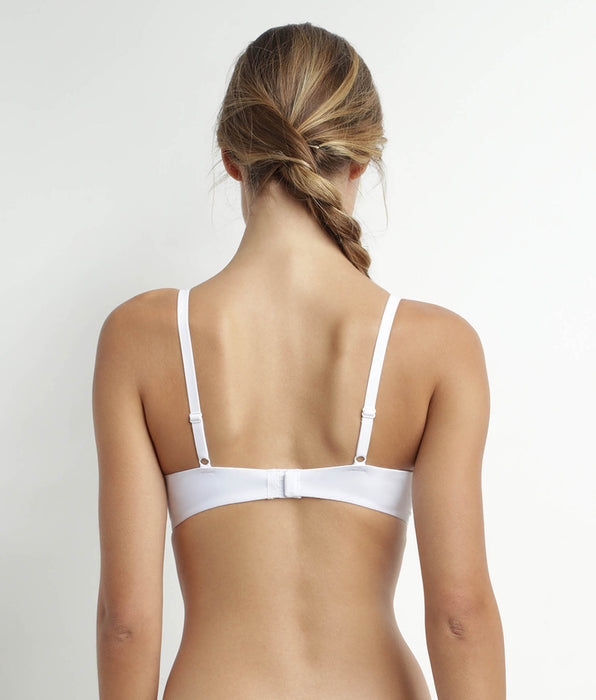 DIM Daily Confort Witte BH zonder beugel van microvezel en tule