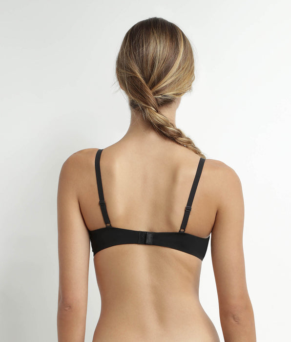 DIM Zwarte Daily Confort BH zonder beugel van microvezel en tule