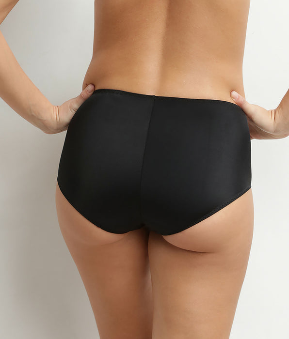 DIM Dim Silhouette Essentiel hoge taille platte buik slip Zwart