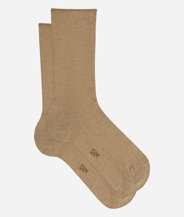 DIM Beige taupe damessokken Laine Douce

