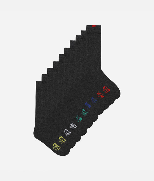 DIM Set van 5 paar grijze EcoDIM herensokken