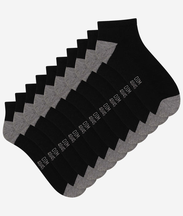 DIM Set van 5 paar EcoDim Sport zwarte katoenen sokken voor Heren