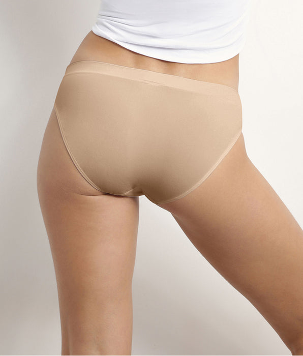 DIM Set van 2 naadloze damesslips in microvezel DIM Les Pockets