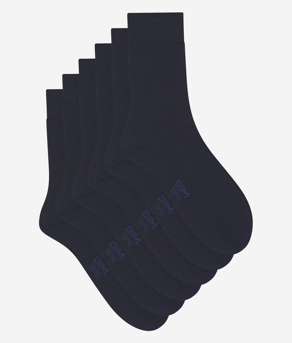 DIM Set van 3 paar DIM Navy Cotton Comfort herensokken