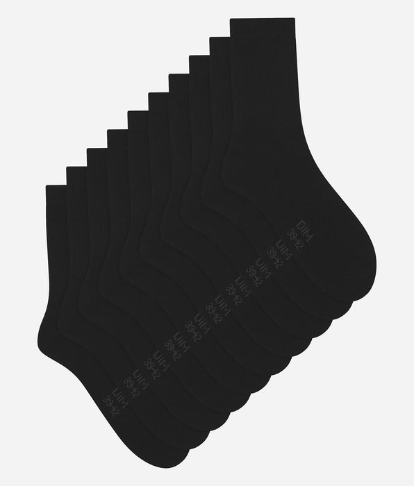 DIM Set van 5 paar herensokken Zwart EcoDim Sport