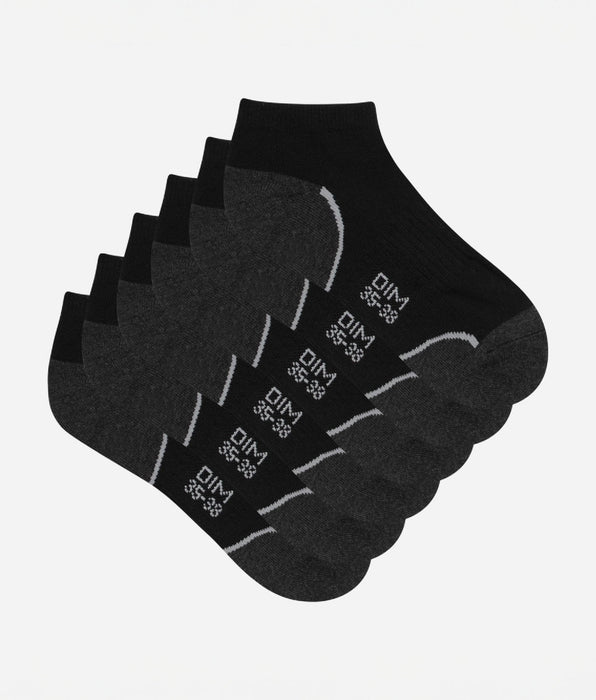 DIM Set van 3 Korte Damessokken met Light Impact - DIM Sport