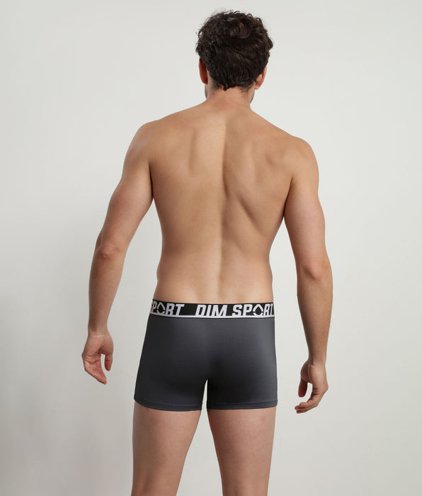 DIM Set van 3 Thermo-Regulerende Microvezel Boxershorts Heren Paars DIM Sport