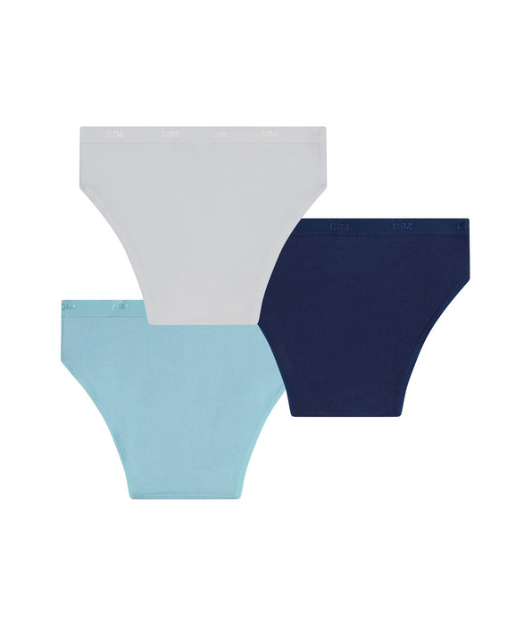 DIM Set van 3 Les Pockets Ecodim Kids Azur meisjesslips