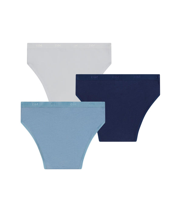 DIM Lot de 3 culottes filles glacier Les Pockets Ecodim Kids