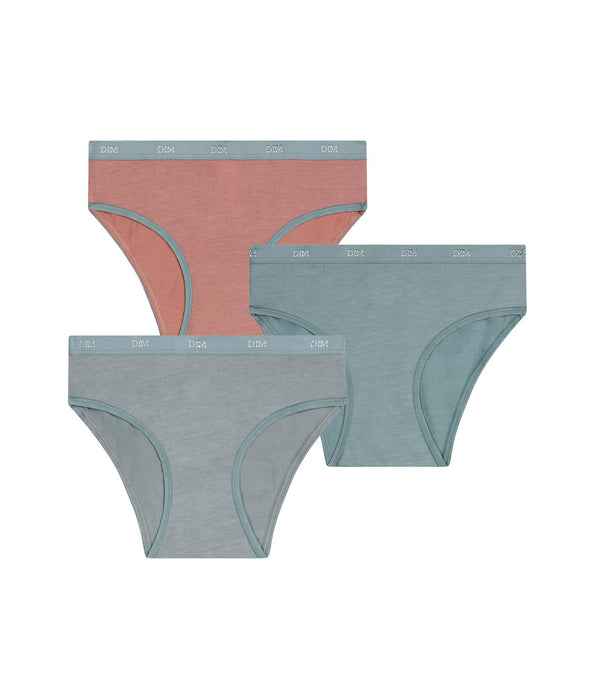 DIM Les Pockets Ecodim Kids 3-pack kleislip voor meisjes