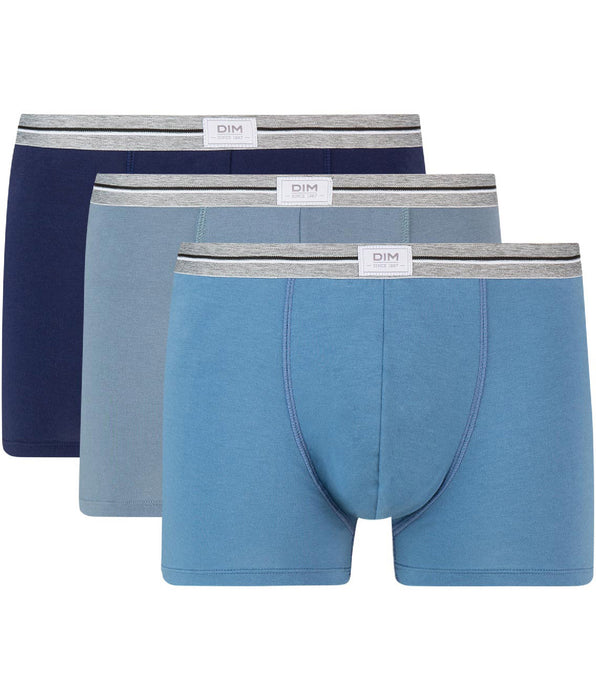 DIM Set van 3 blauwe denim grijze Ultra Resist stretch katoenen boxershorts
