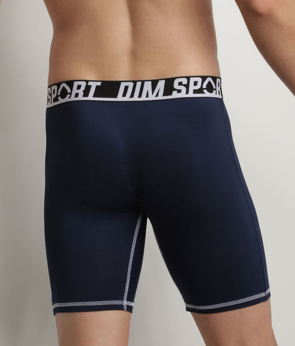 DIM Lot de 2 boxers longs microfibre thermoregulateurs Gris Noir Dim Sport
