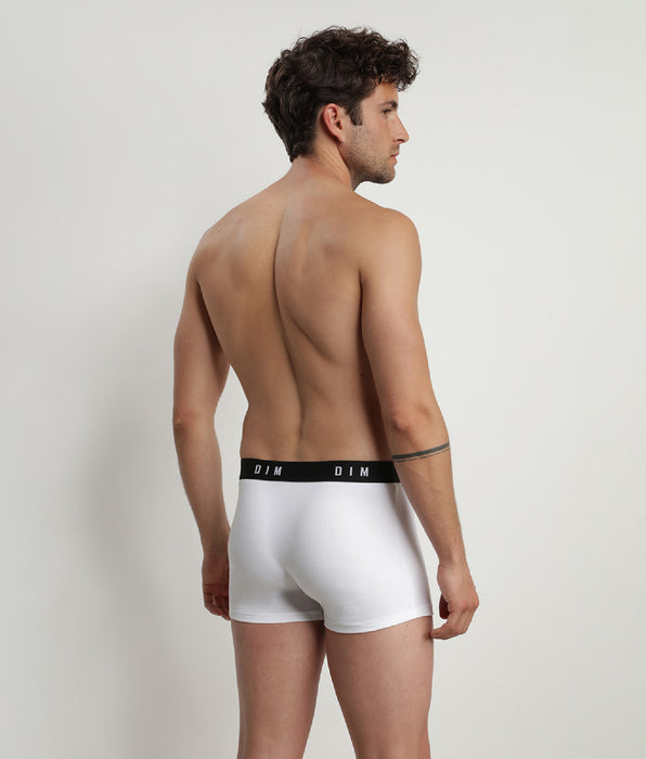 DIM Set van 2 Heren Katoenen Boxershorts met Retro Tailleband Zwart DIM Originals