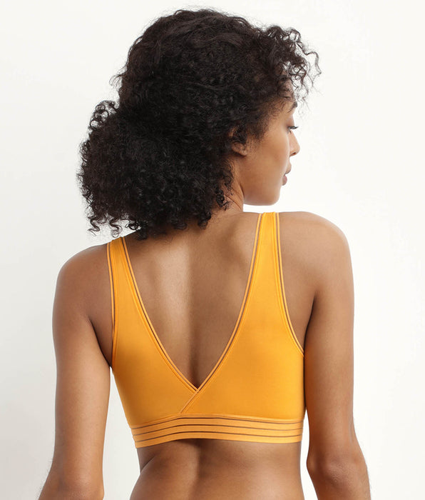 DIM Soutien-gorge triangle sans armature en microfibre Jaune Oh My Dim’s
