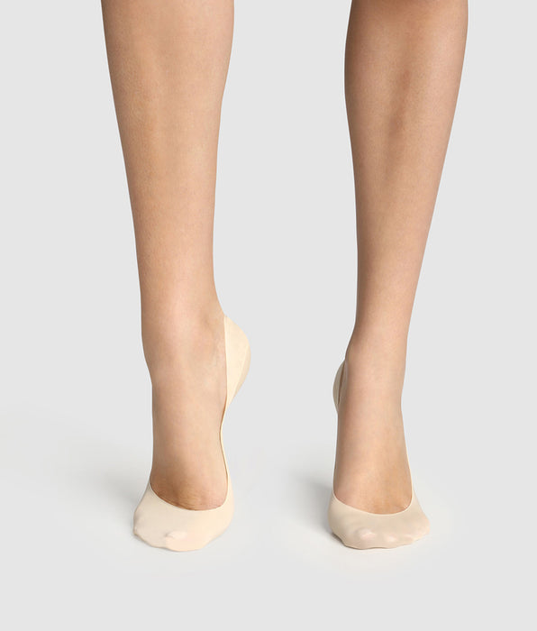 DIM Lot de 2 protège-pieds naturel échancrure médium InvisiFit de Dim