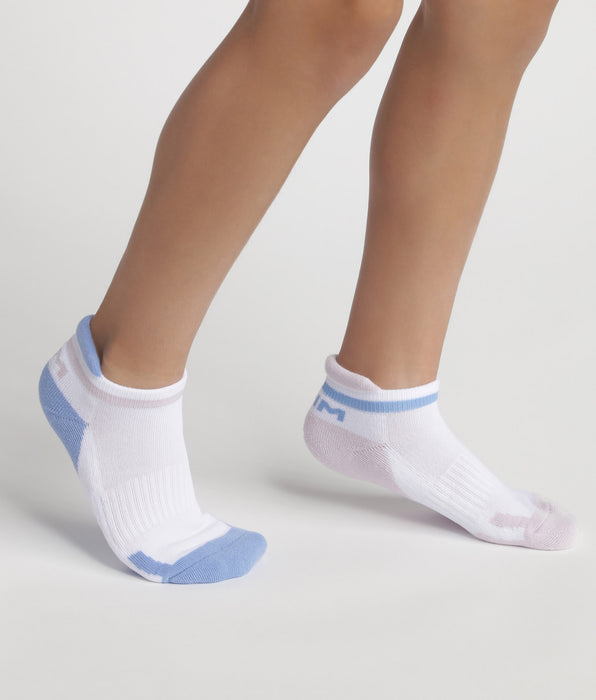 DIM Set van 2 paar unisex retro sokken Lila Blue DIM Sport