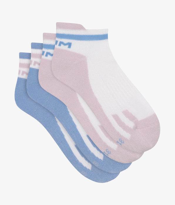 DIM Set van 2 paar unisex retro sokken Lila Blue DIM Sport