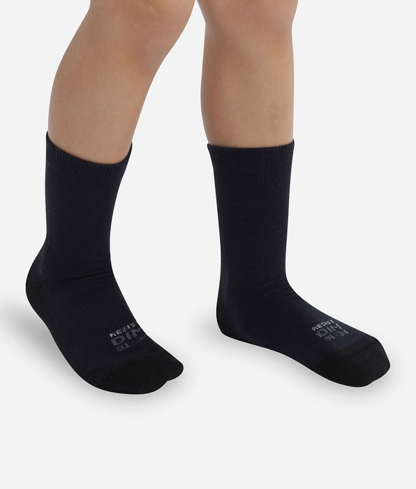 DIM Set van 2 paar Ultra Resist marineblauwe kindersokken