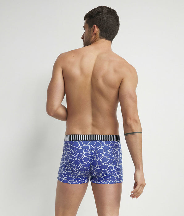 DIM Set van 3 Heren Blauw Zwarte Wolken Boxershorts Dim Vibes