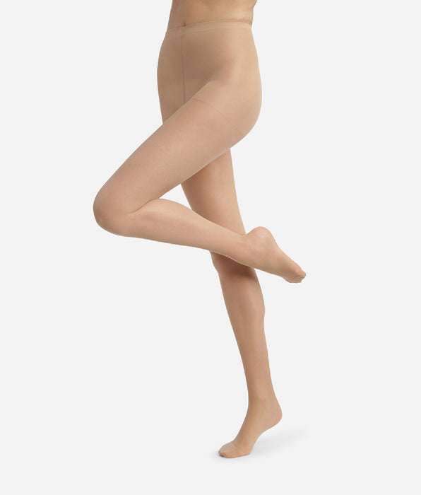 DIM Damespanty's in versterkte lycra voile beige Éclat Ultra Resist