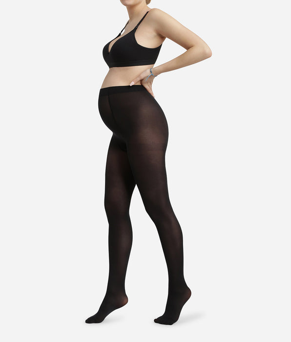DIM Collant de maternité opaque ceinture ultra extensible Dim Style Mama
