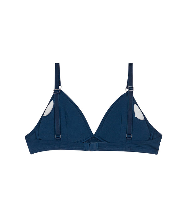 DIM Beugel triangel BH van biologisch katoen Bleu Marin Skin Care
