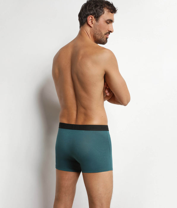 DIM Herenboxerslip mediterraan blauw katoen modal Dim Smart