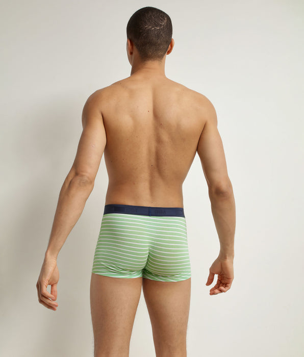DIM Heren stretch cotton groen gestreepte boxershort DIM Fancy