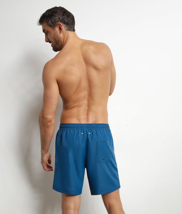 DIM Maillot de bain homme boxer Bleu Denim Dim Swimwear