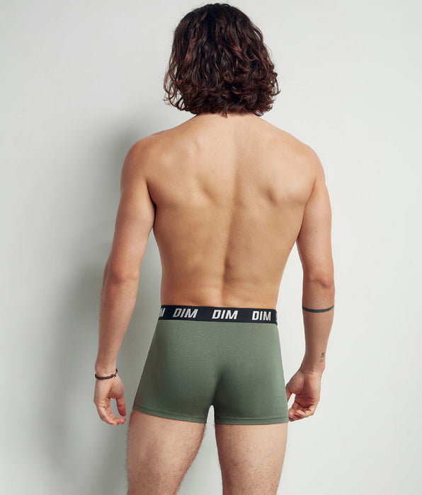 DIM Lot de 2 boxers homme à thermorégulation active Vert Regul Activ