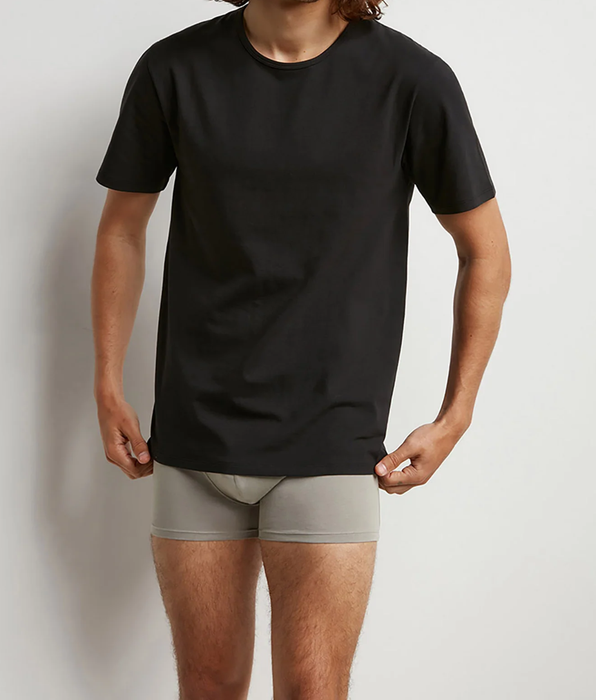 DIM Set van 2 Activewear Heren Thermo-Regulerende Ronde Hals T-shirts in Zwart