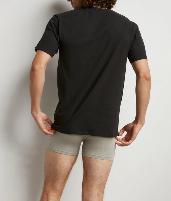 DIM Set van 2 Activewear Heren Thermo-Regulerende Ronde Hals T-shirts in Zwart