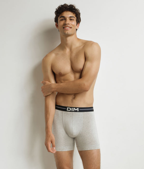 DIM Heren Lange Boxer Dim Pictogrammen Heather Grijs
