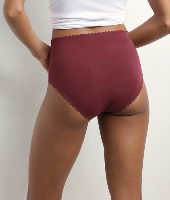 DIM Set van 2 roze katoenen stretch slips met hoge taille Body Touch Easy