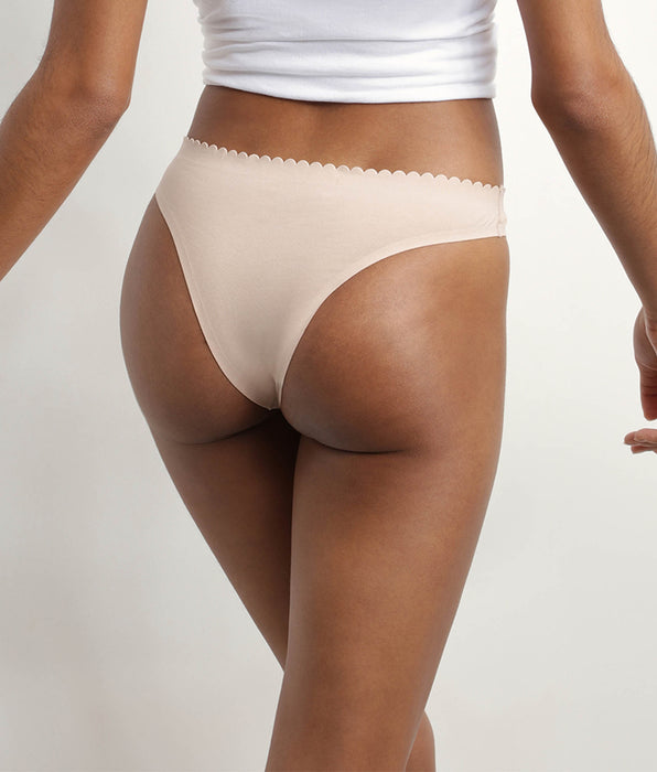 DIM Lot de 2 tangas femme Chair et Noir Body Touch Easy