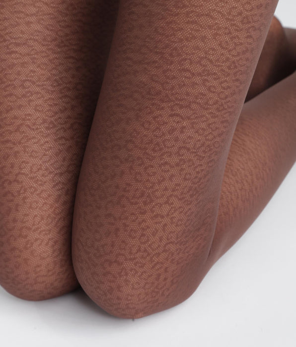 DIM Halfdoorzichtige panty's met luipaardprint voor dames DIM Style