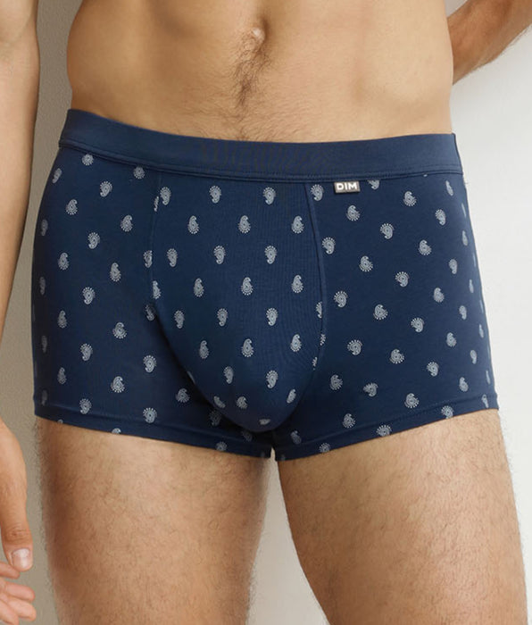 DIM Boxer homme Noir motifs gouttes Classic Coton