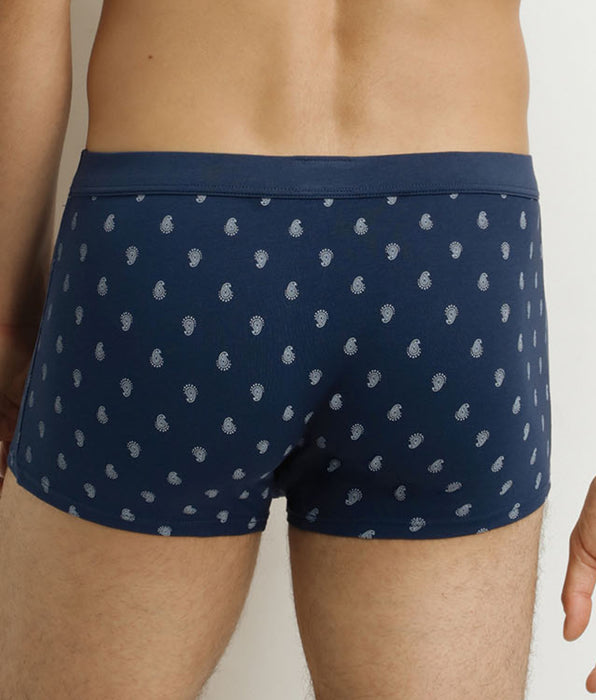DIM Boxer homme Noir motifs gouttes Classic Coton