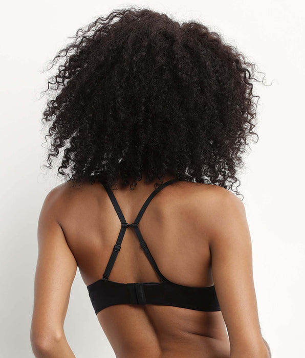 DIM Zwarte push-up bh van microvezel DIM Comfort Collection
