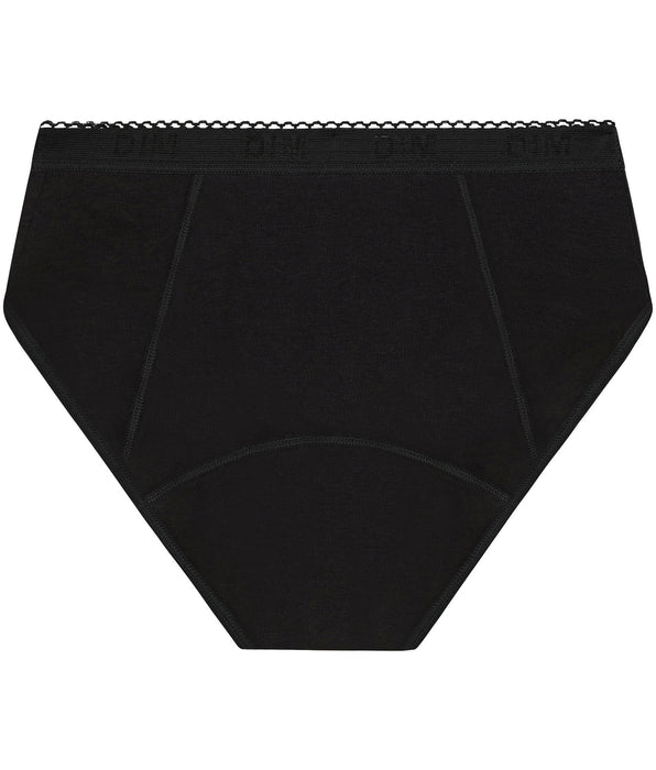 DIM Menstruatie Shorty Biologisch Katoen Zwart Zeer zware vloei Dim Protect