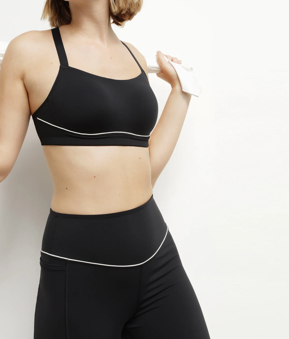 DIM Zwarte sculpting microvezel sport BH DIM Move