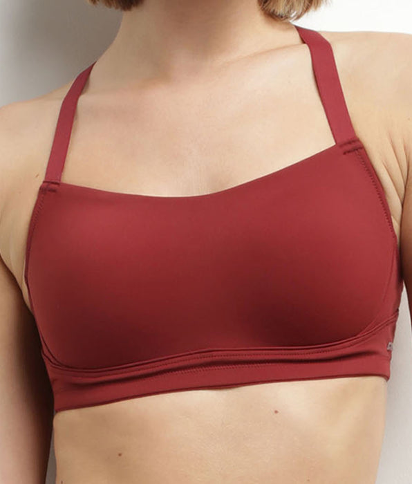 DIM DIM Move Bordeaux sculpting microvezel sport BH