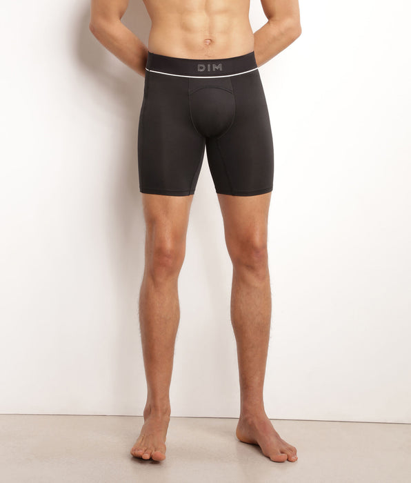 DIM Heren boxershort van microvezel en mesh Zwart DIM Move