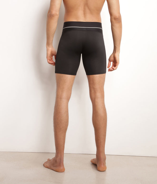 DIM Heren boxershort van microvezel en mesh Zwart DIM Move