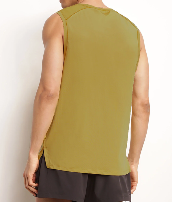 DIM Heren sporttanktop van ademend materiaal Olive DIM Move