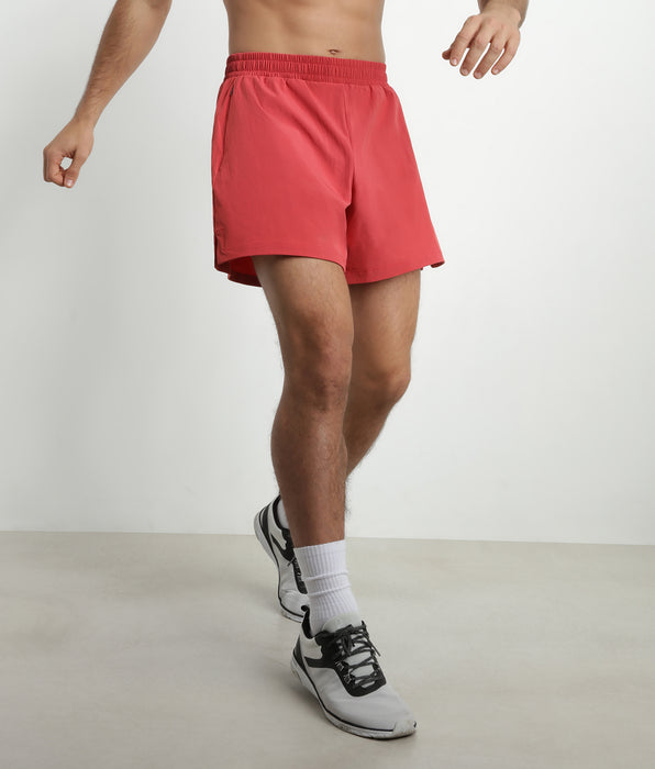 DIM Heren sportshorts van ademende stof Rood DIM Move